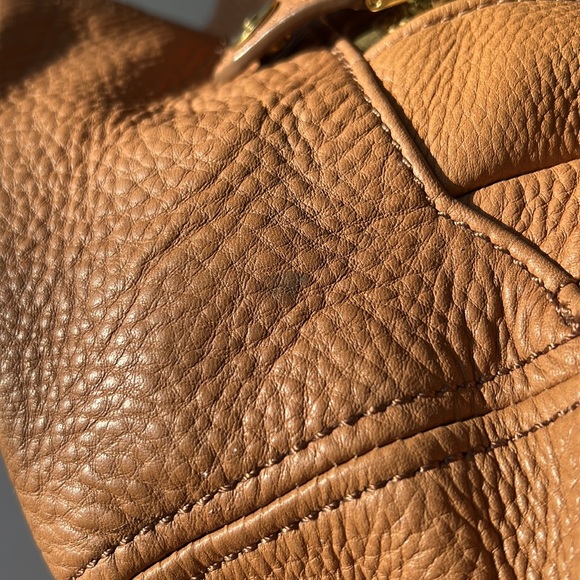 J.Crew large Biennial satchel bag 💼 saddle leather with gold hardware ✨ - Picture 9 of 16